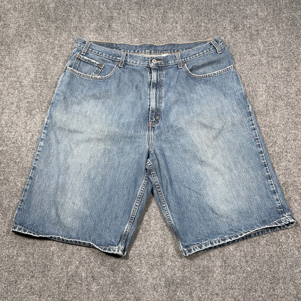 Vintage Y2K Levis 569 Shorts Men 40 Loose Fit Baggy Skate Jorts‎ Faded Denim